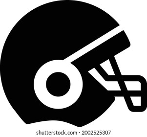 helmet vector glyph flat icon