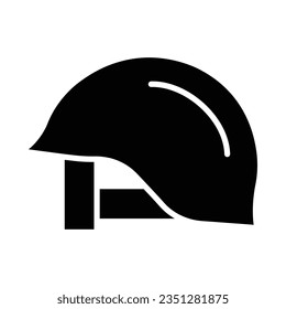 Icono De Glifo Vector De Cascos Para Uso Personal Y Comercial.
