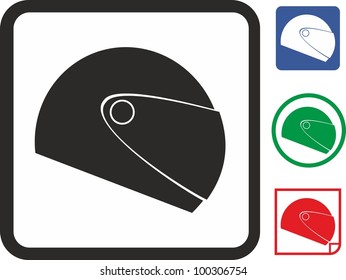 Helmet vector icon