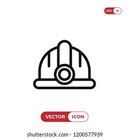 Helmet vector icon