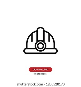 Helmet vector icon