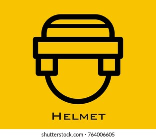 Helmet vector icon