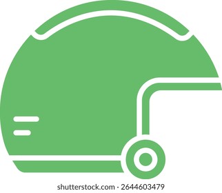 Ícone de vetor de capacete. Pode ser usado para impressão, aplicativos móveis e da Web.