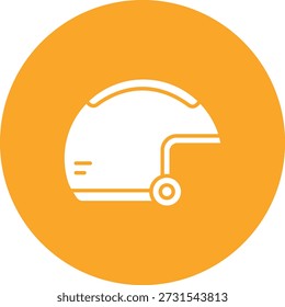 Icono de Vector de casco. Se puede utilizar para aplicaciones de impresión, móviles y de Web.