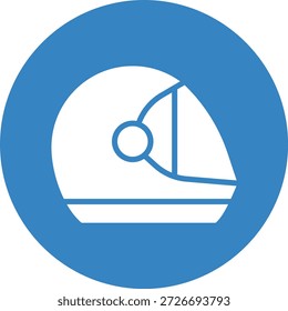 Ilustración de diseño de icono de Vector de casco