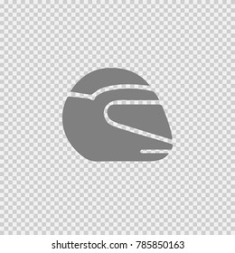 Helmet vector icon eps 10. Motorcycle protection logo symbol.