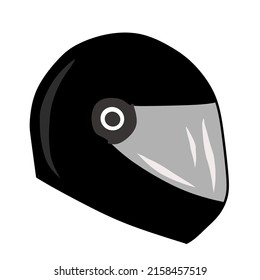 helmet vector icon, head protective equipment when carrying a motorbike