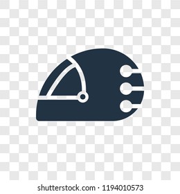 Helmet vector icon isolated on transparent background, Helmet transparency logo concept