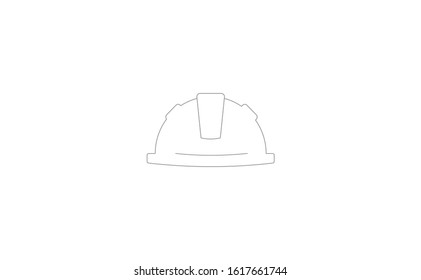 Helmet vector icon on white background. Flat vector helmet icon symbol sign. Black helmet icon. Helmet icon flat design vector illustration.