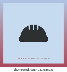 helmet vector icon, web design element