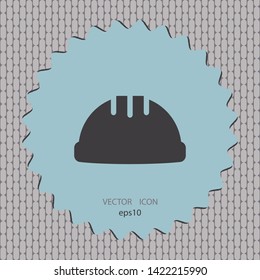 helmet vector icon, web design element