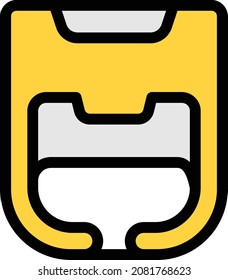 ilustración vectorial de casco aislada en un fondo transparente. iconos vectoriales de color para el concepto o los gráficos web.