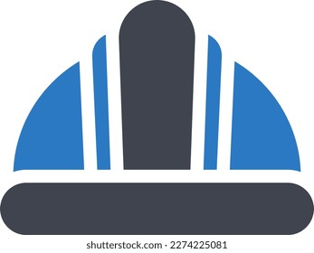 ilustración de casco Vector en un fondo transparente. Símbolos de calidad superior. Iconos vectoriales de glifos para diseño de conceptos y gráficos. 

