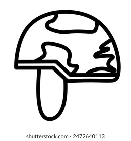 Helm Vektorgrafik Line Icon Design