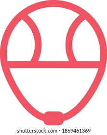 helmet vector line icon and sign for website, editable strokes.