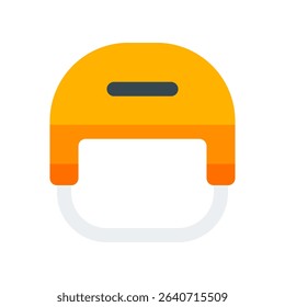 Helmet Vector for Safety in Extreme Sports and Hiking. Protective gear illustration, mountain biking and climbing concept