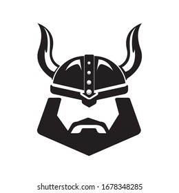 helmet vikings logo designs vector