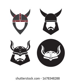 helmet vikings logo designs vector