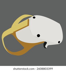 helmet or virtual reality glasses.Vector Virtual Reality technology digital glasses
