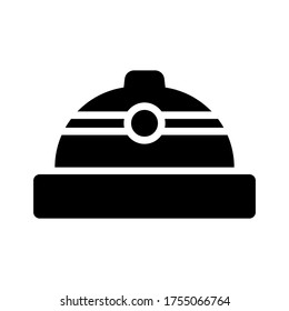 icono de trabajo de casco o logotipo símbolo de signo aislado ilustración vectorial - iconos vectoriales de estilo negro de alta calidad
