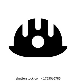 helmet work  icon or logo isolated sign symbol vector illustration - high quality black style vector icons
