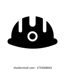 helmet work  icon or logo isolated sign symbol vector illustration - high quality black style vector icons
