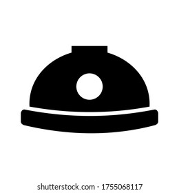 icono de trabajo de casco o logotipo símbolo de signo aislado ilustración vectorial - iconos vectoriales de estilo negro de alta calidad
