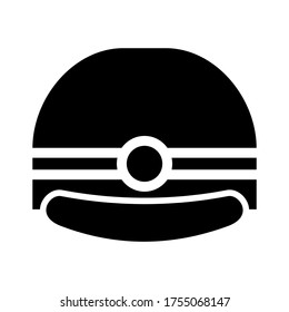 icono de trabajo de casco o logotipo símbolo de signo aislado ilustración vectorial - iconos vectoriales de estilo negro de alta calidad
