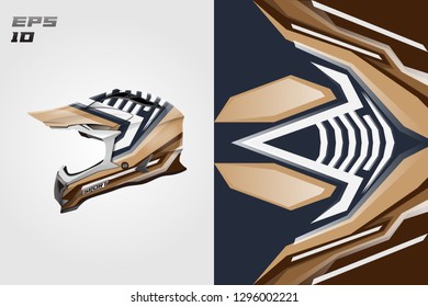 Helmet wrap decal designs vector . Livery decal helmet. 