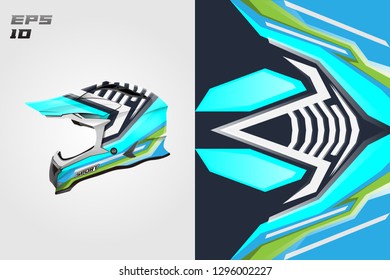 Helmet wrap decal designs vector . Livery decal helmet. 