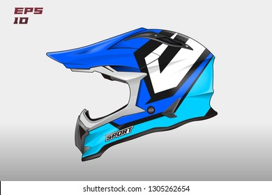 Helmet wrap decal designs vector . Livery decal helmet. Graphic abstract stripe background .