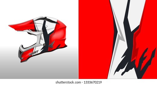 Helmet wrap designs vector . File ready to print .