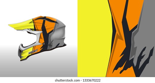 Helmet wrap designs vector . File ready to print .