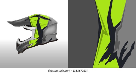 Helmet wrap designs vector . File ready to print .