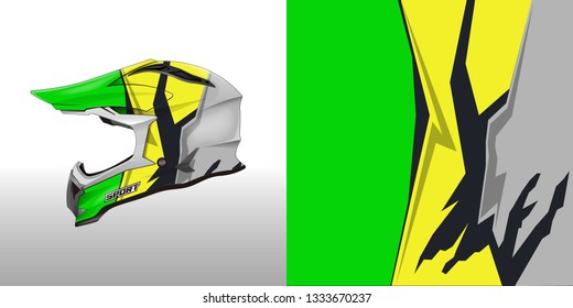 Helmet wrap designs vector . File ready to print .