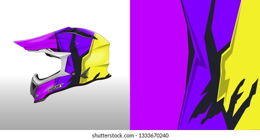 Helmet wrap designs vector . File ready to print .