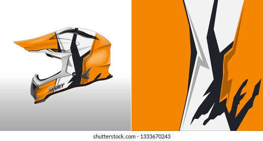 Helmet wrap designs vector . File ready to print .
