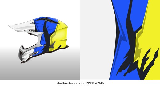 Helmet wrap designs vector . File ready to print .
