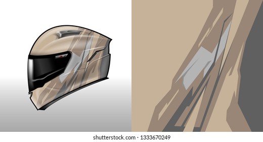 Helmet wrap designs vector . File ready to print .