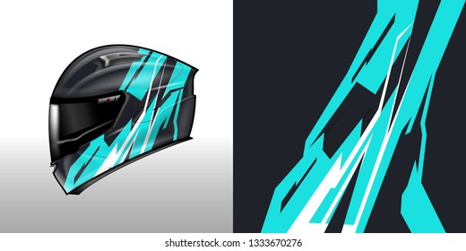 Helmet wrap designs vector . File ready to print .