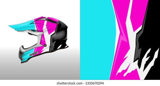 Helmet wrap designs vector . File ready to print .