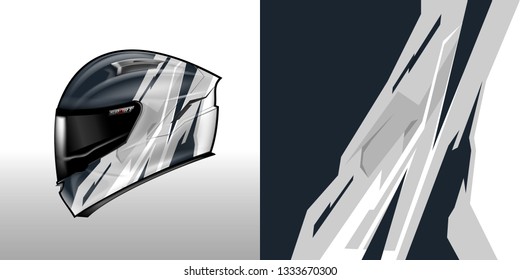 Helmet wrap designs vector . File ready to print .