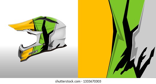 Helmet wrap designs vector . File ready to print .