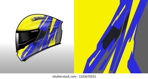 Helmet wrap designs vector . File ready to print .