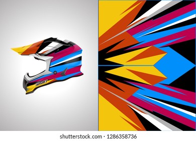 Helmet wrap designs vector . Livery helmet designs