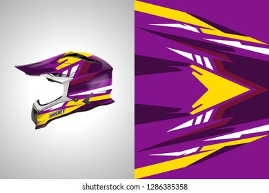 Helmet wrap designs vector . Livery helmet designs template