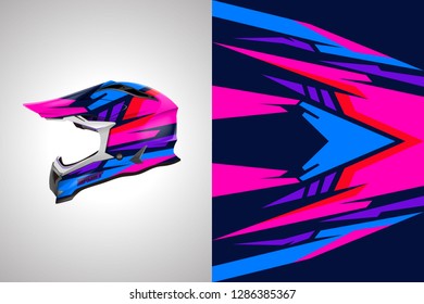 Helmet wrap designs vector . Livery helmet designs template