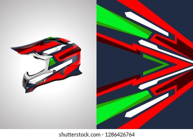 Helmet wrap designs vector . Livery helmet designs template