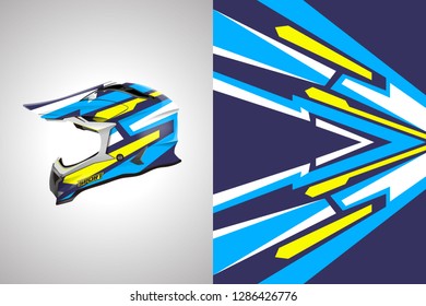 Helmet wrap designs vector . Livery helmet designs template