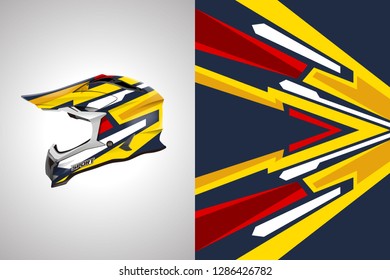 Helmet wrap designs vector . Livery helmet designs template
